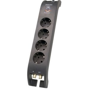 PHILIPS SPN5044B 4'lü Akım Korumalı Priz 2Metre