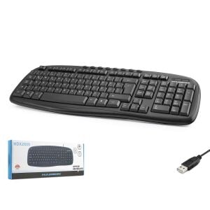HADRON HDX2609 Usb Kablolu Multimedya Q Klavye Siyah