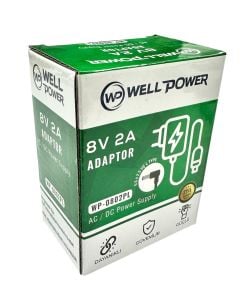 WellPower WP-0802PL 8Volt 2Amper Adaptör 5.5x2.5mm Jak Fişli