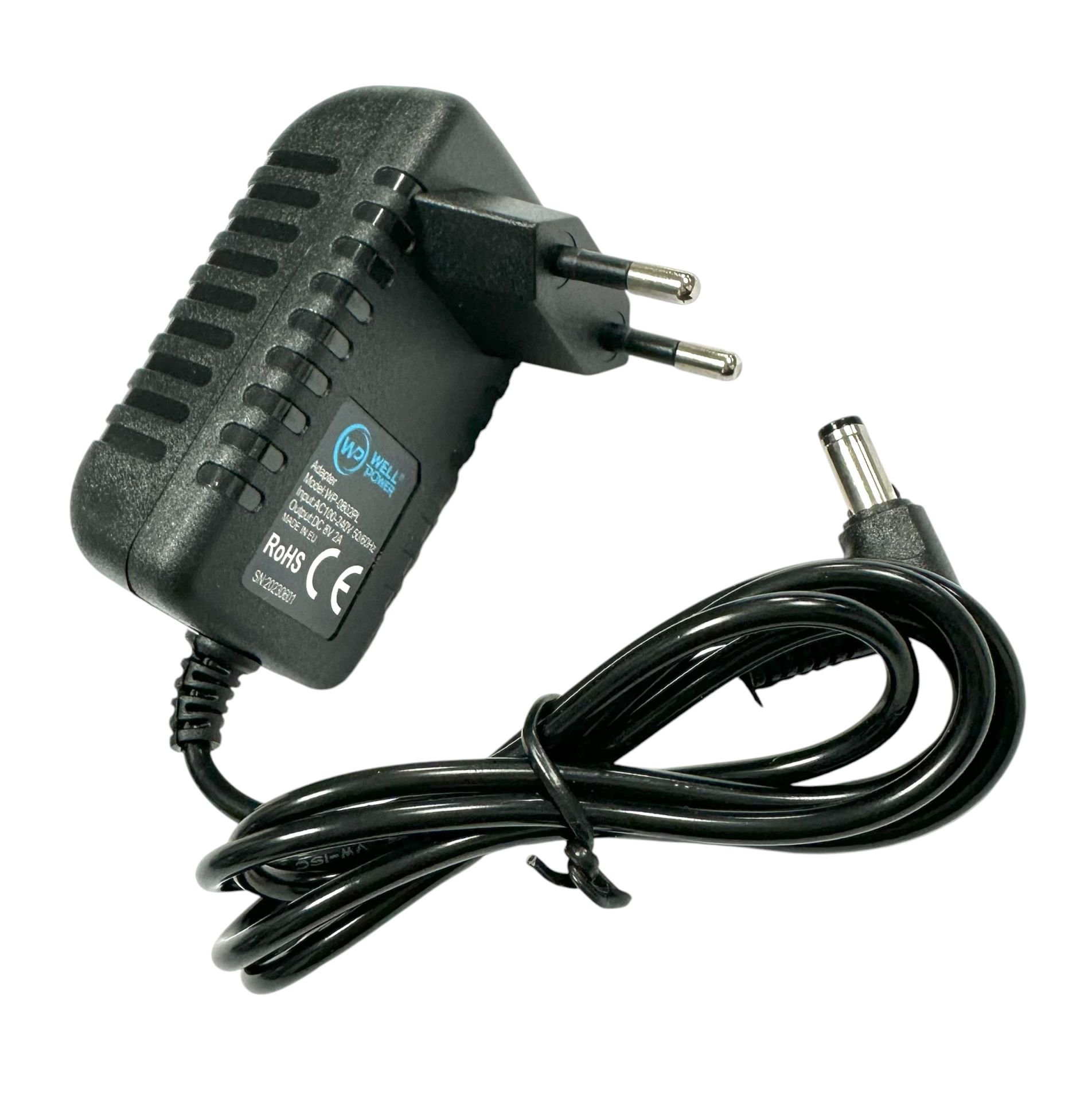 WellPower WP-0802PL 8Volt 2Amper Adaptör 5.5x2.5mm Jak Fişli