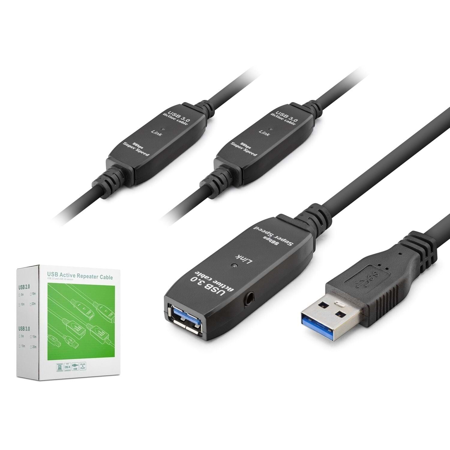 HADRON HDX7563 Active Repeater USB 3.0 Uzatma Kablosu - 15Metre