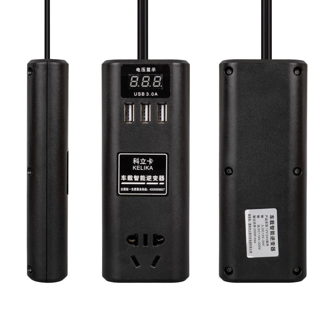 Powermaster 12V-24V To 220V Araç İnvertörü 3x USB Çıkışlı