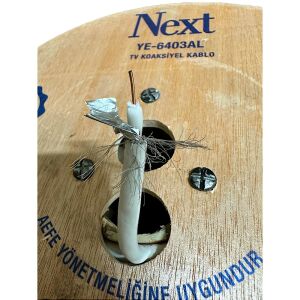NEXT YE-6403AL RG6/U6 Full HD Koaksiyel Anten Kablosu 64Tel 300Metre