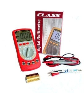 Class MY-62L Dijital Multimetre Ölçü Aleti Işıklı LCD Ekran