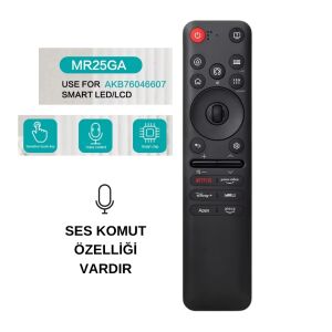 LG MR25GA AKB76046607 Netflix-Prime Video-Disney+ Kumanda - Ses Komutlu