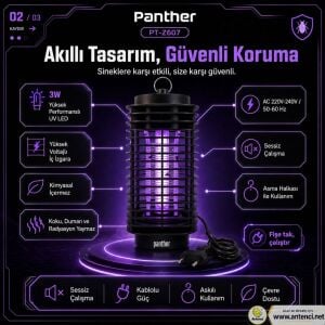 Panther PT-Z607 Profesyonel UV LED Sinek Kovucu