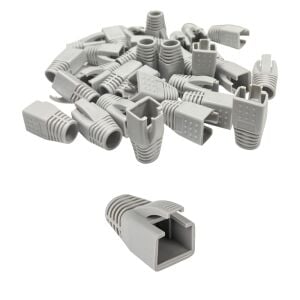 Powermaster PM-23884 CAT7 RJ45 Kılıf Boot Gri - 25Adet