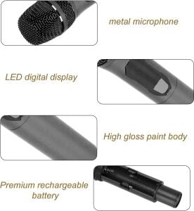 electroon T-MT07-E UHF Sabit Frekanslı Kablosuz Telsiz El Mikrofon Tekli