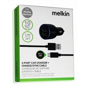 Melkin 2.1A Çift Usb Girişli Micro Uç Araç Çakmak Şarj Seti