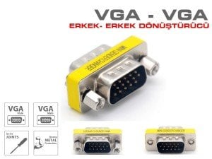 VGA Erkek Erkek Çevirici Adaptör