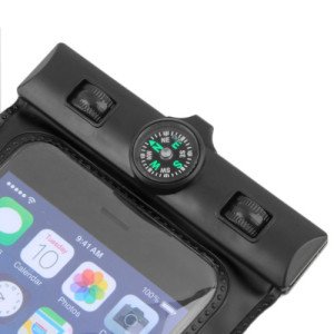 electroon Su Geçirmez Akıllı Telefon Kılıfı Pusulalı Siyah