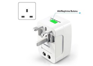 S-link SLX-WTA03 İngiliz-Amerikan Çoklu Priz Adaptörü