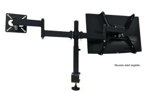 electroon NonVesa M200-NV1 17-28'' Çiftli LED TV-Monitör Masa Askı Aparatı