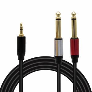 Magicvoice 3.5mm Stereo Erkek-2x6.3mm Mono Erkek 1.5mt Kablo