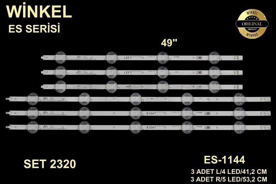 Beko B49L GDU 7900B 49'' inç 6 Adet Tv Led Bar Winkel-Set2320
