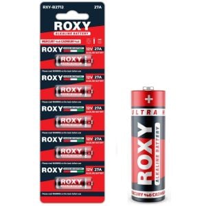 Roxy RXY-B2712 İnce 12Volt Alkalin 27A Alarm Pil 5'li Paket