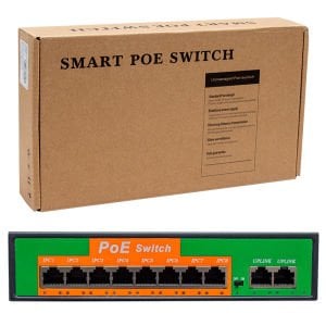 Powermaster POE8+2 96W 10/100 MBPS 8+2Port Poe Ethernet Switch