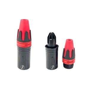 Pawer XLR Erkek Jak Kırmızı - 1 Adet