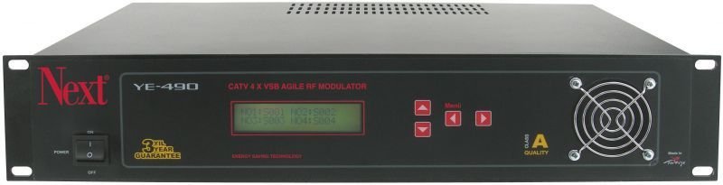 Next YE-490 Tek Yan band VSB 4 Kanal Rack Tipi Modülatör