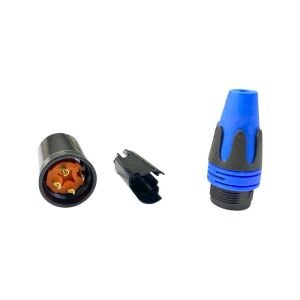 Pawer XLR Erkek Jak Mavi - 1 Adet