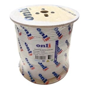 Onli RG6U6 300Metre 96Tel Beyaz Anten Kablosu Yerli Üretim