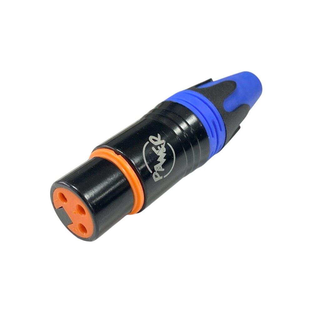 Pawer XLR Canon Dişi Jak Fiş Mavi - 1 Adet