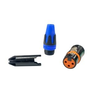 Pawer XLR Canon Dişi Jak Fiş Mavi - 1 Adet