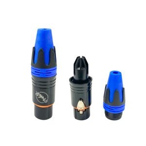 Pawer XLR Canon Dişi Jak Fiş Mavi - 1 Adet