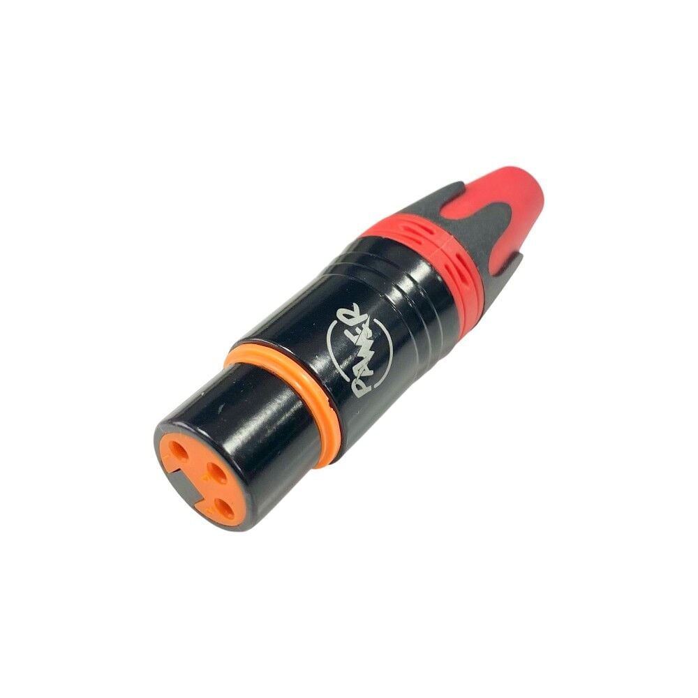 Pawer XLR Canon Dişi Jak Fiş Kırmızı - 1 Adet