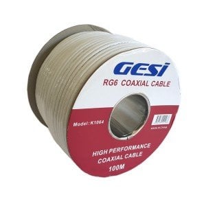GeSi RG6 Anten Kablosu 100Metre 64Tel