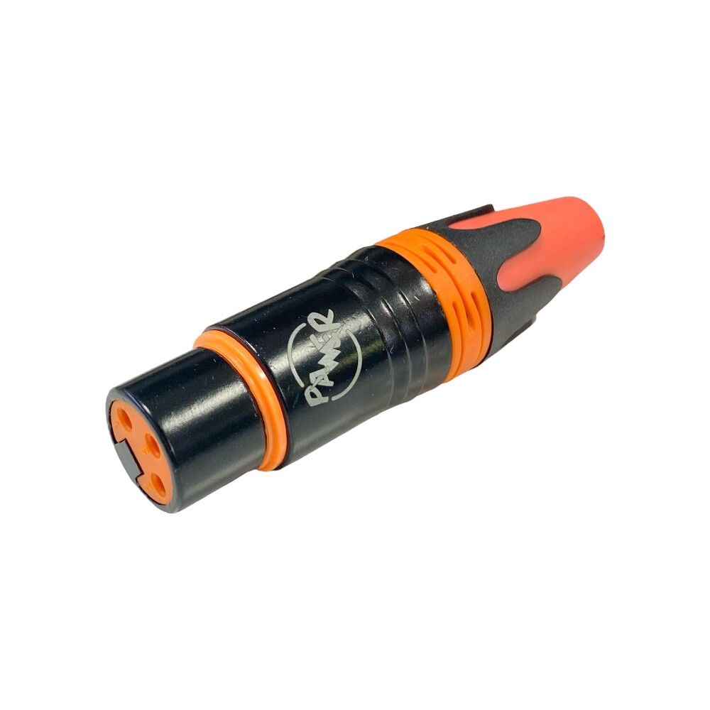 Pawer XLR Canon Dişi Jak Fiş Turuncu- 1 Adet