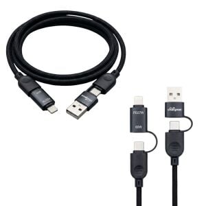 Chargeon 4in1 Type-c to USB + Type-c to Lightning  87W Hızlı Şarj Kablosu - 1Metre