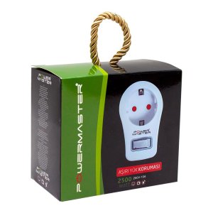 Powermaster 16816 Tekli Akım Korumalı Anahtarlı Priz Beyaz