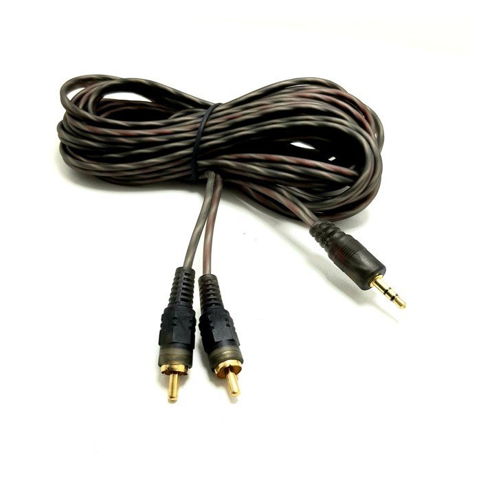 ROSE 2RCA-3.5mm 5mt Stereo Gold Aux Silikon Kablo