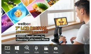 Wellbox WB-MK03 Dijital Mikroskop 7'' 12MP 2000x Çift Lens Full HD