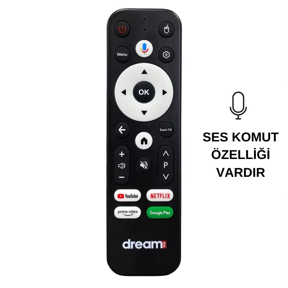 Dreamstar i3 - i3 Pro Androidbox Kumandası Orjinal Logolu - Ses Komutlu
