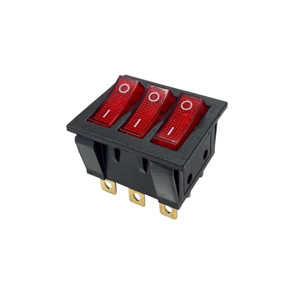 Electroon 3 Lü Işıklı Anahtar On-Off 9Pin