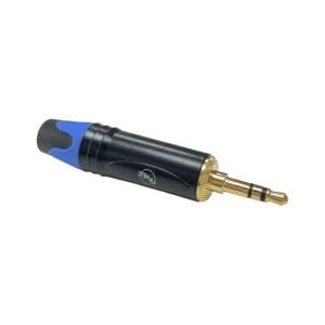 Pawer 3.5mm Stereo Metal Gold Erkek Jak - Mavi