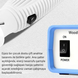 Powermaster PM-15903 Isı Ayarlı Ahşap Yakma Makinası 4 Uçlu Set+Tel Fırça