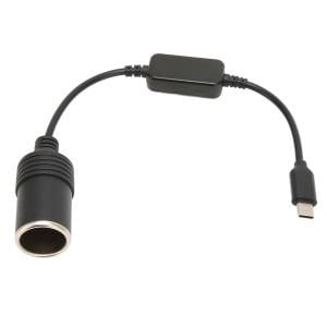Powermaster Type-C 5Volt- 12V 1A Dişi Çakmak Çevirici 30cm Kablolu