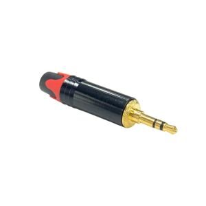 Pawer 3.5mm Stereo Metal Gold Erkek Jak - Kırmızı