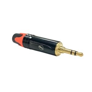 Pawer 3.5mm Stereo Metal Gold Erkek Jak - Turuncu