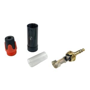 Pawer 3.5mm Stereo Metal Gold Erkek Jak - Turuncu