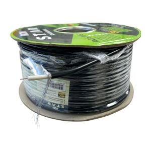 Ironstar RG6U6 Siyah Anten Kablosu 100Metre 48Tel