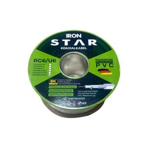 Ironstar RG6U6 Beyaz Anten Kablosu 100Metre 144Tel