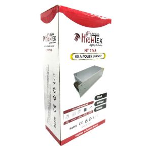 HIGHTEK 12Volt 60Amper 720W Adaptör Metal Kasa Fanlı