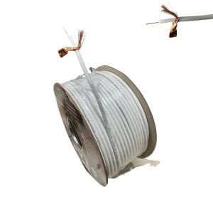 Ironstar RG6U6 Beyaz Anten Kablosu 100Metre Gold 112Tel Bakır Kaplama