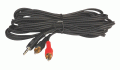 2RCA-3,5mm Stereo Ses Kablosu 5 Metre