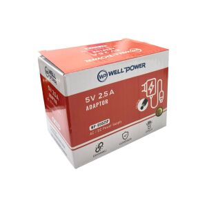 WellPower DC 5Volt 2.5Amper Adaptör 5.5x2.5mm