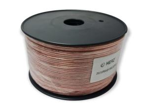 HERZ 2x0.75mm Hoparlör Kablosu 100Metre Şeffaf